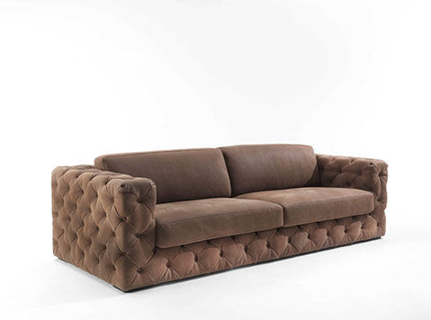 Canapé chesterfield - LUXURY - Cattaneo Fratelli snc di BrunoVirginio & C. - en cuir / 2 places / 3 places