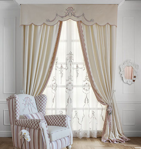 Rideau à motif floral - CHARLOTTE ALLOVER  - Chicca Orlando srl - en tissu