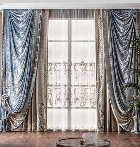 Rideau uni - ETOILE  - Chicca Orlando srl - à motif / en velours / en satin