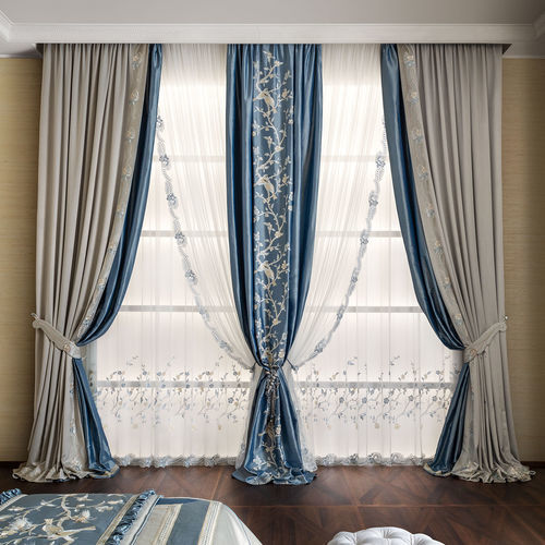 Rideau à motif floral - HANAMI  - Chicca Orlando srl - en satin / en soie