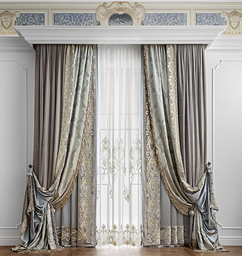 Rideau à motif - ROYAL MODEL ALLOVER - Chicca Orlando srl - en velours