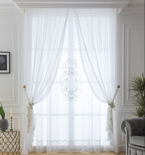 Voilage à fleurs - GRACE MODEL 31 - Chicca Orlando srl - transparent / brodé / résidentiel