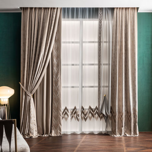 Rideau géométrique - AVENUE  - Chicca Orlando srl - en velours / en satin