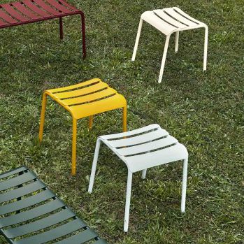 Tabouret contemporain - STECCA - Colos - en aluminium / de jardin