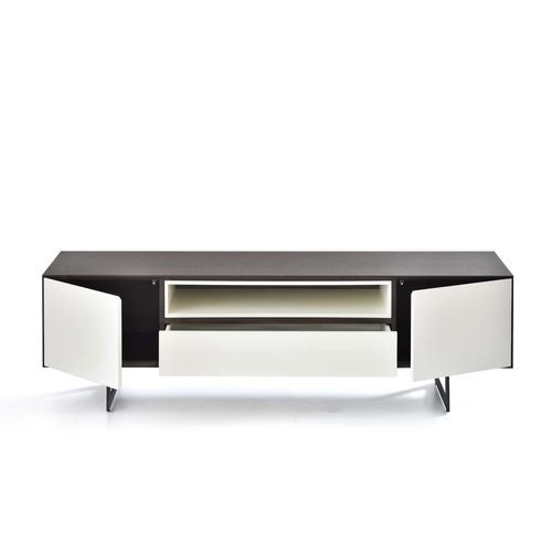 Meuble TV contemporain - PR1 - De-code, Lattas Nik. Spyridon - avec support pour lecteur DVD / en bois / blanc