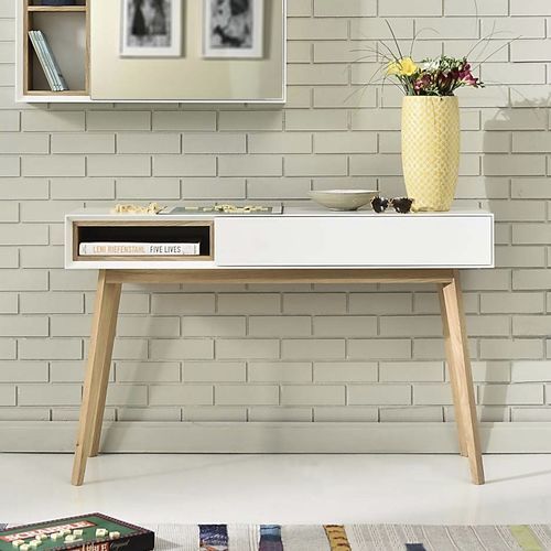 Console contemporaine - HOST - De-code, Lattas Nik. Spyridon - en chêne / en noyer / avec piètement en bois massif
