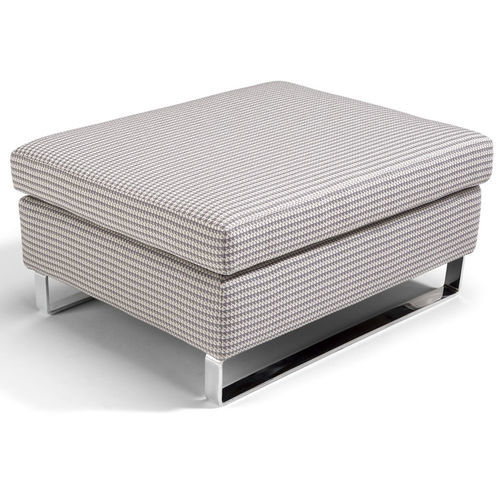 Pouf contemporain - Dienne Salotti srl - en tissu / en cuir / en fer