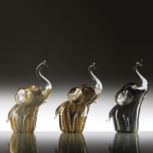 Sculpture en cristal - PLUMED ELEPHANT - Duccio di Segna srl - professionnelle