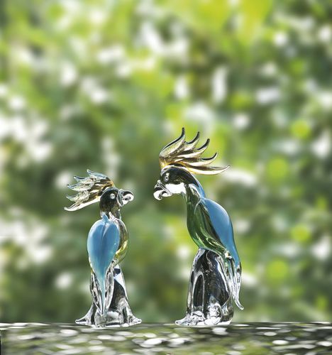 Sculpture en cristal - PARROTS  - Duccio di Segna srl - professionnelle