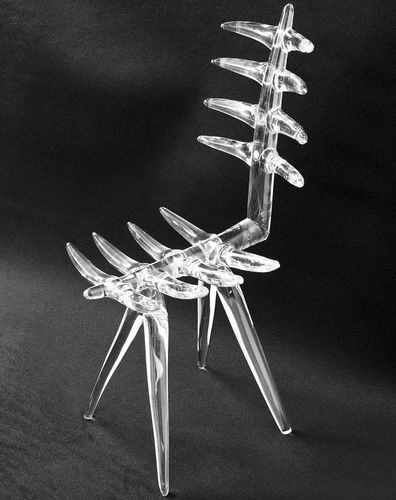 Chaise design original - ACHAB - Duccio di Segna srl - d'intérieur / en cristal / professionnelle