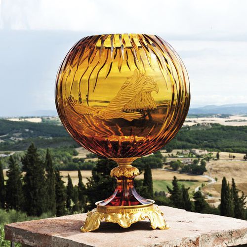 Vase de style - SPHERE - Duccio di Segna srl - en cristal / en bronze