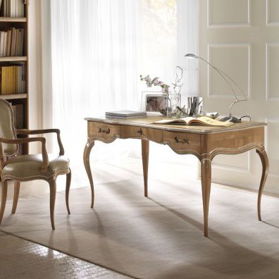Bureau de style - 7018 - Ebanart srl - en cerisier / 4 pieds