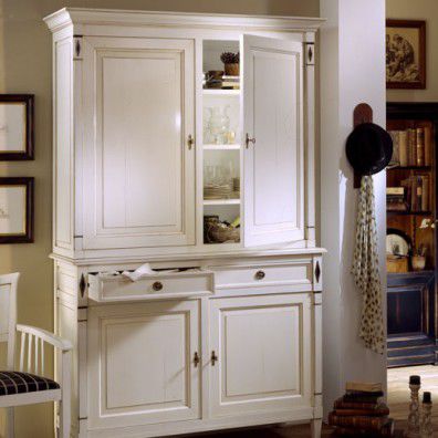Buffet haut - 6705PC - Ebanart srl - classique / en bois laqué / blanc