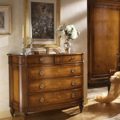 Commode classique - 7633 - Ebanart srl - en cerisier / 5 tiroirs