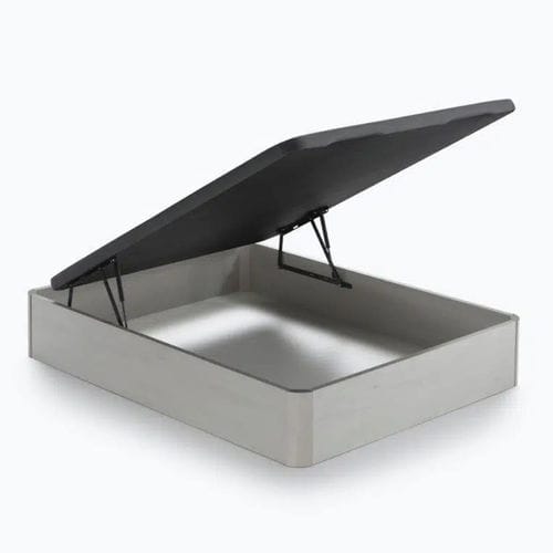 Lit double - BIKKAT - Ecus Sleep, S.L.U. - contemporain / avec base de rangement / en bois