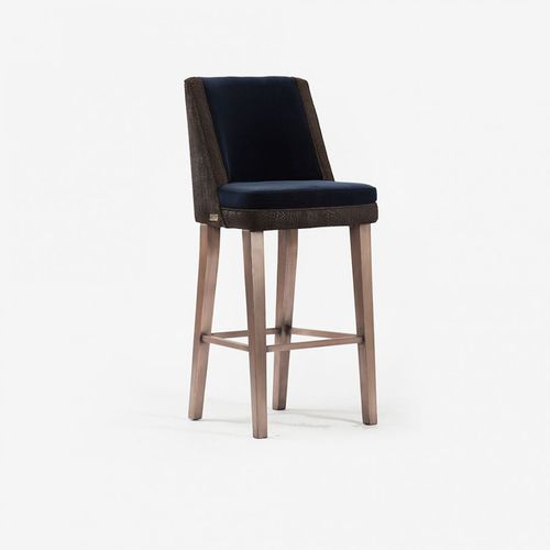 Chaise de bar contemporaine - TOTEM - Estetik Decor - d'intérieur / en tissu / en cuir