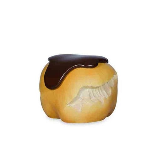 Pouf design original - BIG EAT BIGNÉ - Gugliermetto Experience - en polyuréthane / rond / fait main