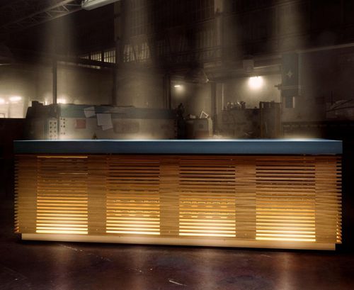 Cuisine d'extérieur - Cecilia - Laboratorio Mattoni - contemporaine / en teck / en Corian®