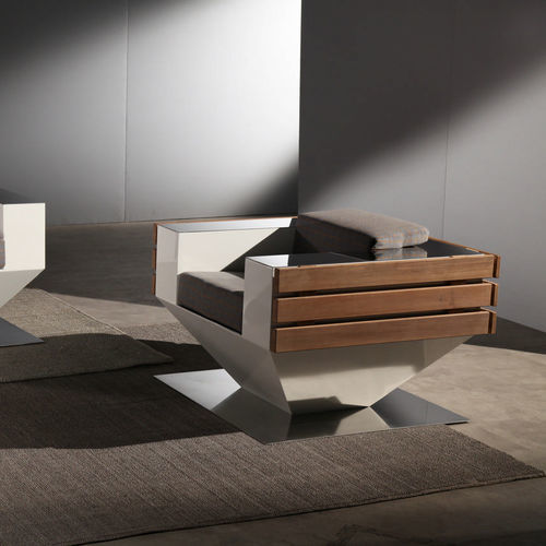 Fauteuil contemporain - Convivio & Simposio - Laboratorio Mattoni - en coton / en fibre de verre / époxy