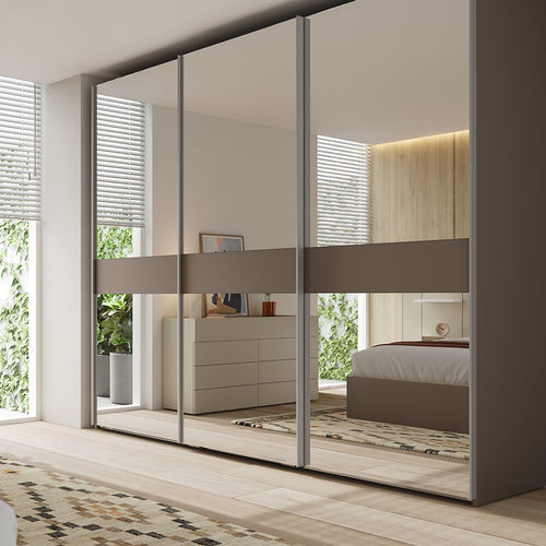 Armoire modulable - Yume  - Mobenia - contemporaine / en stratifié / à portes coulissantes