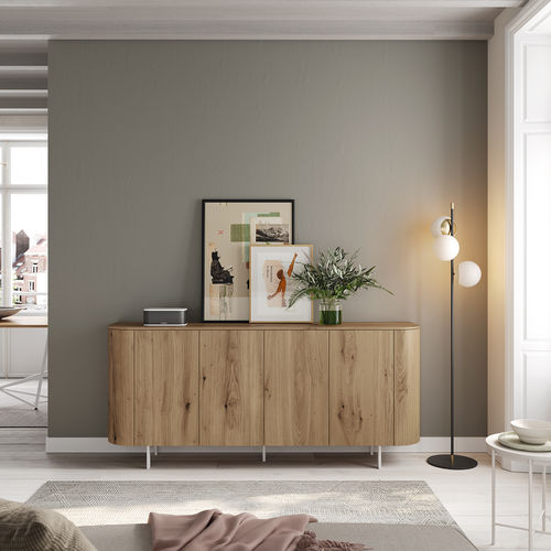Buffet contemporain - Sinu - Mobenia - en MDF laqué / en céramique / en mélaminé