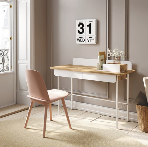 Bureau sur pied - Set - Mobenia - contemporain / en MDF laqué / en mélaminé
