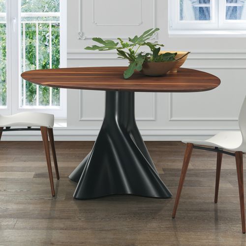 Table à manger contemporaine - SHIFT - Oliver B. Group srl - en noyer / en frêne / en céramique