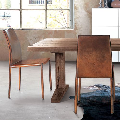 Chaise contemporaine - BUFFALO - Oliver B. Group srl - d'intérieur / en cuir / résidentielle