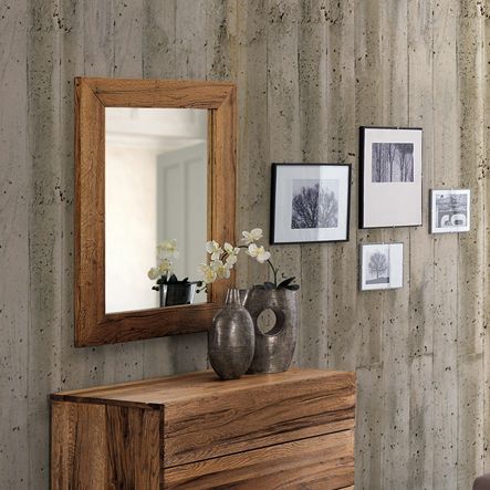 Miroir mural - Oliver B. Group srl - contemporain / rectangulaire / en chêne