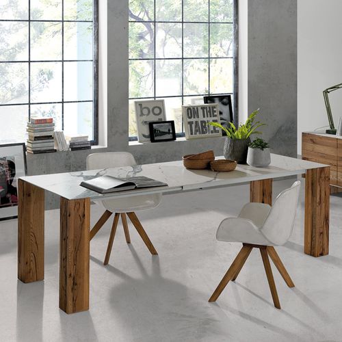 Table à manger contemporaine - THIN WILD - Oliver B. Group srl - en chêne / en céramique / rectangulaire