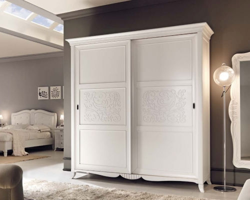Armoire de style - ART. 6098 - Francesco Pasi Srl - en bois laqué / à porte coulissante