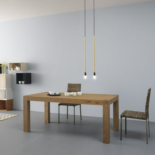 Table contemporaine - TOLA - Point srl - en chêne / en métal / rectangulaire
