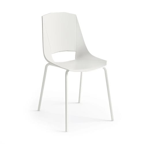 Chaise contemporaine - EVA 4 - Point srl - d'intérieur / en cuir / en polypropylène