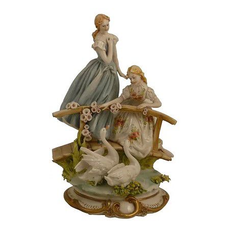 Sculpture en porcelaine - In the park - Porcellane Principe snc - multicolore / figuratif