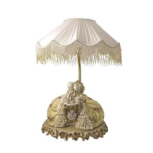 Lampe de table - Lady reading - Porcellane Principe snc - en tissu / de style / sans fil