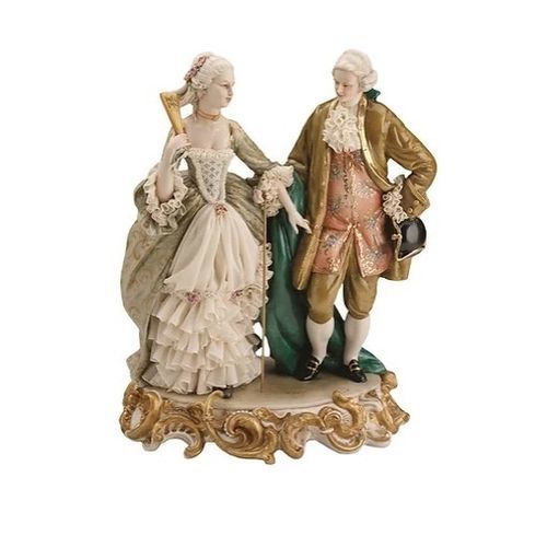 Sculpture en porcelaine - Promenade - Porcellane Principe snc