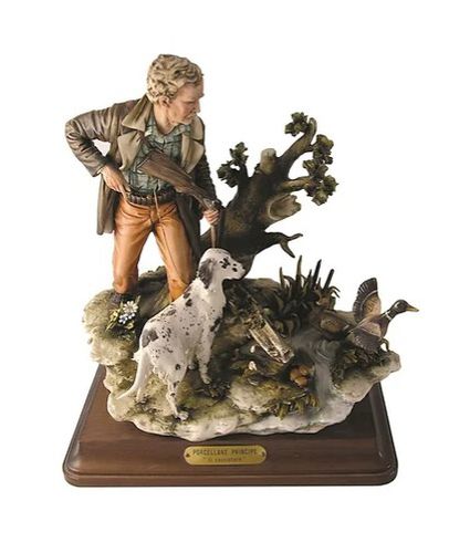 Sculpture en porcelaine - Big hunter - Porcellane Principe snc