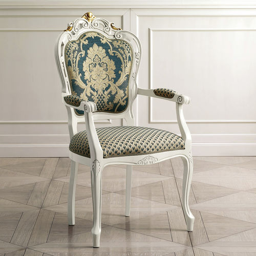Chaise de style - SFS017 - Prestige srl unipersonale - d'intérieur / en tissu / avec piètement en hêtre