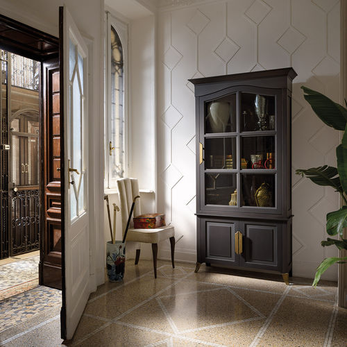 Vitrine armoire traditionnelle - CVC041B - Prestige srl unipersonale - à poser / en verre / en hêtre