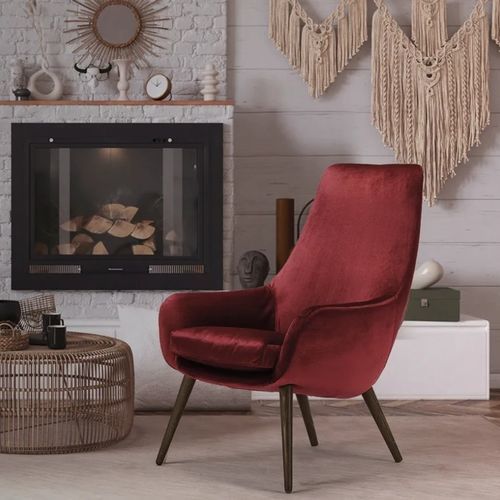 Fauteuil contemporain - PLUMA - S.m.c. Italia srl - en tissu / en bois / avec revêtement amovible