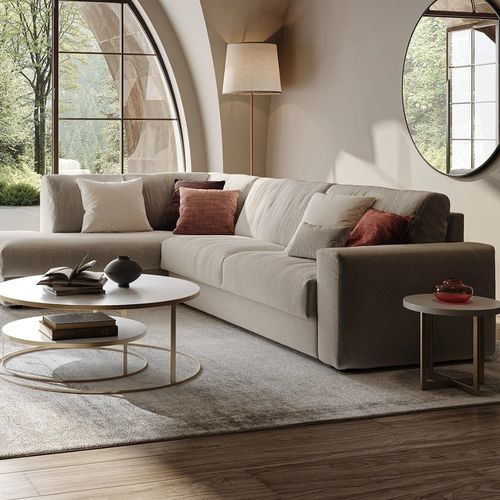 Canapé modulable - MORBIDONE - S.m.c. Italia srl - d'angle / lit / contemporain