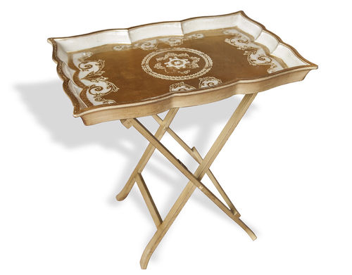 Table gigogne de style - Sezzatini srl - en bois laqué / rectangulaire / résidentielle