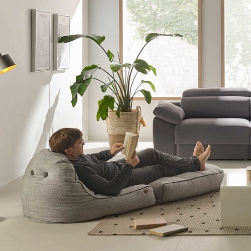 Pouf contemporain - ENOLA - Tapizados Acomodel Yecla sl - en mousse de polyuréthane / en fibre de polyester / rectangulaire