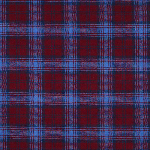 Moquette tissée - LINDSAY BLUE TARTAN - STEVENS AND GRAHAM - en nylon / en laine / à carreaux