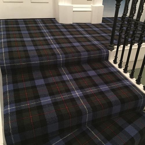 Moquette tissée - ROBERTSON HUNTING TARTAN - STEVENS AND GRAHAM - en nylon / en laine / à carreaux