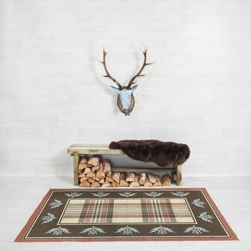 Tapis traditionnel - AILSA CRAIG BORDER - STEVENS AND GRAHAM - motif abstrait / en laine / rectangulaire