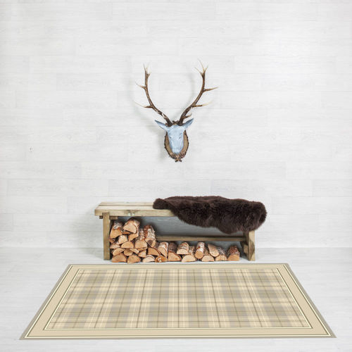 Tapis traditionnel - BALWEN TRAMLINE BORDER - STEVENS AND GRAHAM - motif abstrait / en laine / rectangulaire