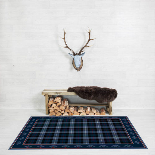Tapis traditionnel - DAVIDSON OF TULLOCH THISTLE BORDER - STEVENS AND GRAHAM - motif abstrait / en laine / rectangulaire