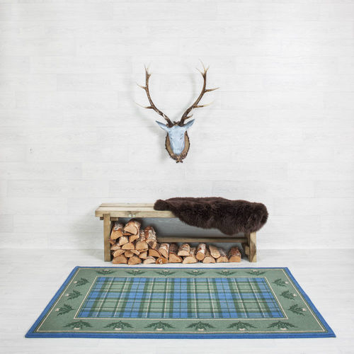 Tapis traditionnel - MACALLUM THISTLE BORDER - STEVENS AND GRAHAM - motif abstrait / en laine / rectangulaire