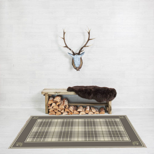 Tapis traditionnel - OAKMORE THISTLE CORNER BORDER - STEVENS AND GRAHAM - motif abstrait / en laine / rectangulaire